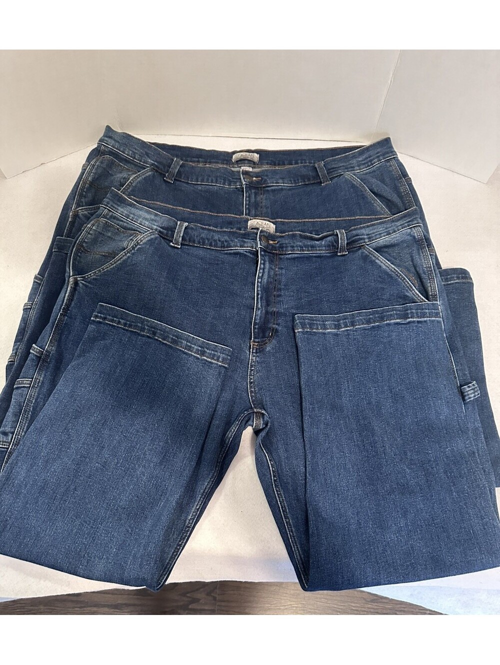 Ocean + Coast Men 44x30 Jeans Blue Denim Carpenter Jeans Lot of 2